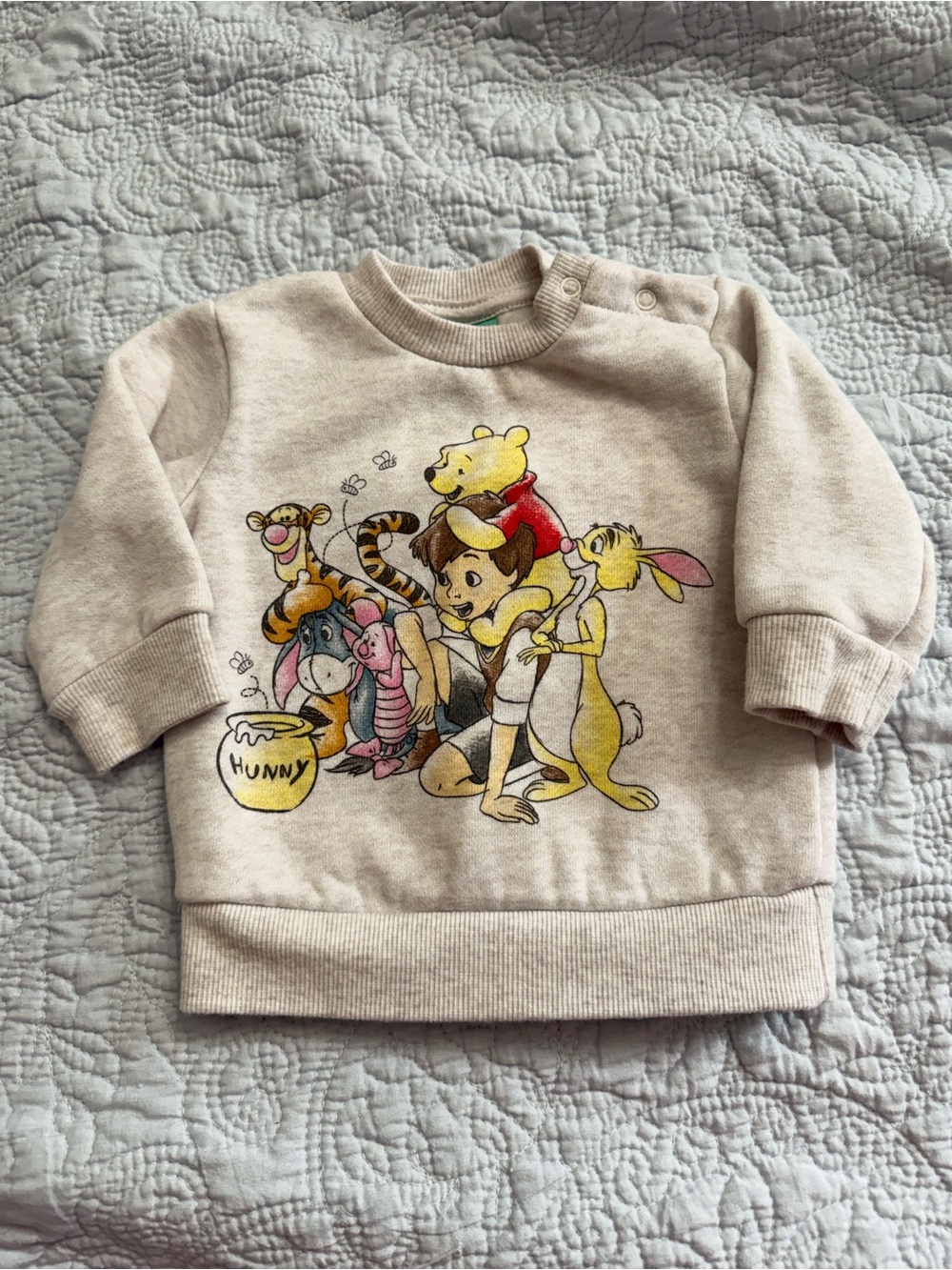 Disney Beige Winnie the Pooh & Friends Crewneck Sweatshirt